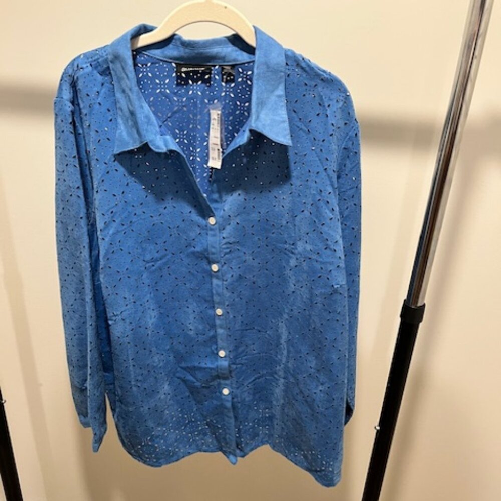 Celestial Sheer Star Button-Up